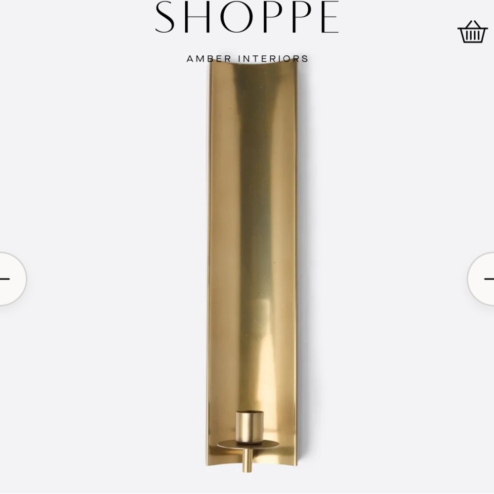 Brass Candle Sconce